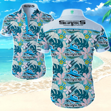 Load image into Gallery viewer, Cronulla-Sutherland Sharks NRL Hawaiian Shirt