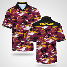 Load image into Gallery viewer, Brisbane Broncos NRL National Rugby League Balenciaga Norm Fit Hawaiian Shirt