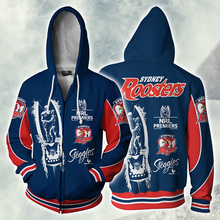 Load image into Gallery viewer, Sydney Roosters NRL Zip Hoodie Jacket