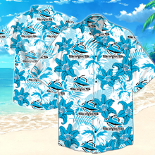 Load image into Gallery viewer, Cronulla-Sutherland Sharks NRL National Rugby League Balenciaga Norm Fit Hawaiian Shirt