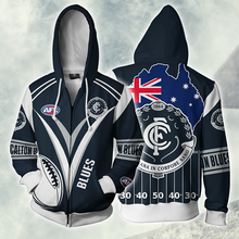 Load image into Gallery viewer, Carlton Football Club AFL Zip Hoodie Jacket
