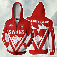 Load image into Gallery viewer, Sydney Swans AFL Zip Hoodie Jacket