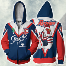Load image into Gallery viewer, Sydney Roosters NRL Zip Hoodie Jacket