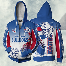 Load image into Gallery viewer, Western Bulldogs AFL Zip Hoodie Jacket