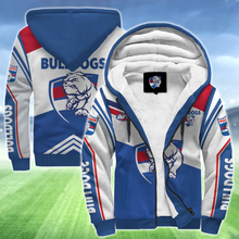 Load image into Gallery viewer, Western Bulldogs AFL Australian Football League Zip Hoodie Fleece Jacket