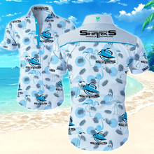 Load image into Gallery viewer, Cronulla-Sutherland Sharks NRL National Rugby League Trendy Sport Hawaiian Shirt