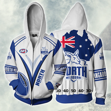Load image into Gallery viewer, North Melbourne Football Club AFL Zip Hoodie Jacket