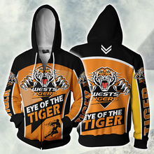 Load image into Gallery viewer, Wests Tigers NRL Zip Hoodie Jacket