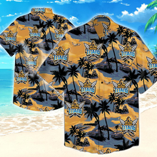 Load image into Gallery viewer, Gold Coast Titans NRL National Rugby League Balenciaga Norm Fit Hawaiian Shirt