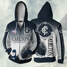 Load image into Gallery viewer, Carlton Football Club AFL Zip Hoodie Jacket
