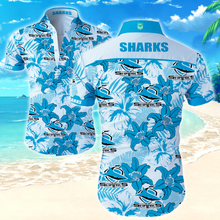 Load image into Gallery viewer, Cronulla Sharks NRL Hawaiian Shirt