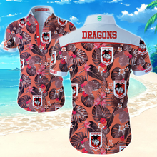 Load image into Gallery viewer, St. George Illawarra Dragons NRL National Rugby League Trendy Sport Hawaiian Shirt