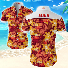 Load image into Gallery viewer, Gold Coast Football Club AFL  Hawaiian Shirt