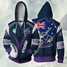 Load image into Gallery viewer, Melbourne Storm NRL Zip Hoodie Jacket