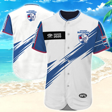 Load image into Gallery viewer, Western Bulldogs AFL Australian Football League Baseball Jersey Shirt Print Full 3D