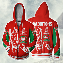 Load image into Gallery viewer, South Sydney Rabbitohs NRL Zip Hoodie Jacket