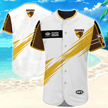 Load image into Gallery viewer, Hawthorn Football Club AFL Australian Football League Baseball Jersey Shirt Print Full 3D