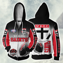 Load image into Gallery viewer, St Kilda Football Club AFL Zip Hoodie Jacket