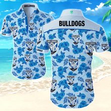 Load image into Gallery viewer, Canterbury-Bankstown Bulldogs NRL Hawaiian Shirt