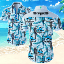 Load image into Gallery viewer, Cronulla-Sutherland Sharks NRL National Rugby League Trendy Sport Hawaiian Shirt