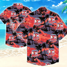 Load image into Gallery viewer, Sydney Roosters NRL National Rugby League Balenciaga Norm Fit Hawaiian Shirt