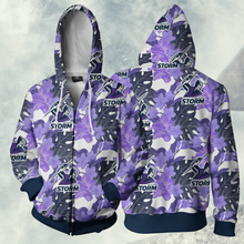 Load image into Gallery viewer, Melbourne Storm NRL Zip Hoodie Jacket