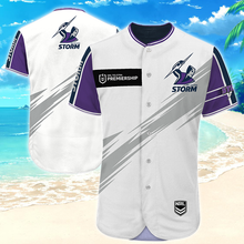 Load image into Gallery viewer, Melbourne Storm NRL National Rugby League Baseball Jersey Shirt Print Full 3D