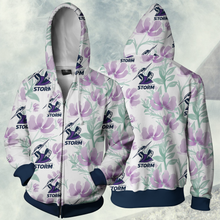 Load image into Gallery viewer, Melbourne Storm NRL Zip Hoodie Jacket