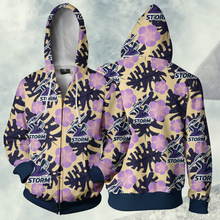 Load image into Gallery viewer, Melbourne Storm NRL Zip Hoodie Jacket