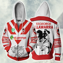 Load image into Gallery viewer, St. George Illawarra Dragons NRL Zip Hoodie Jacket