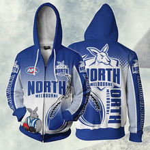 Load image into Gallery viewer, North Melbourne Football Club AFL Zip Hoodie Jacket