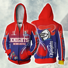 Load image into Gallery viewer, Newcastle Knights NRL Zip Hoodie Jacket