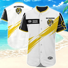 Load image into Gallery viewer, Richmond Football Club AFL Australian Football League Baseball Jersey Shirt Print Full 3D