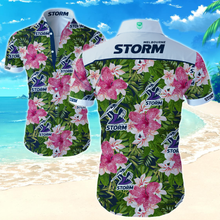 Load image into Gallery viewer, Melbourne Storm NRL National Rugby League Trendy Sport Hawaiian Shirt