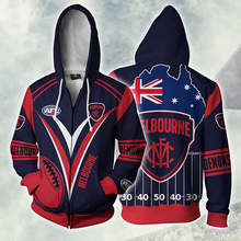 Load image into Gallery viewer, Melbourne Football Club AFL Zip Hoodie Jacket