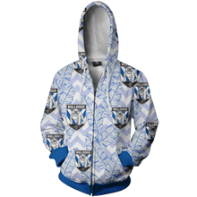 Load image into Gallery viewer, Bulldogs RLFC NRL Zip Hoodie Jacket