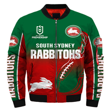 Load image into Gallery viewer, South Sydney Rabbitohs NRL Zip Hoodie Jacket
