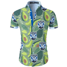 Load image into Gallery viewer, Canterbury-Bankstown Bulldogs NRL Hawaiian Shirt