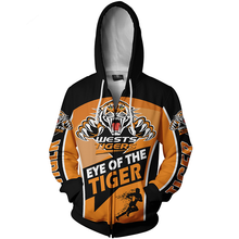 Load image into Gallery viewer, Wests Tigers NRL Zip Hoodie Jacket