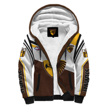 Load image into Gallery viewer, Hawthorn Football Club AFL Australian Football League Zip Hoodie Fleece Jacket