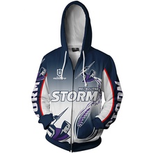 Load image into Gallery viewer, Manly Warringah Sea Eagles NRL Zip Hoodie Jacket
