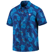 Load image into Gallery viewer, Western Bulldogs AFL Australian Football League Tommy Bahama Big &amp; Tall Fuego Floral Button-Up Shirt – Hawaiian Shirt Sport