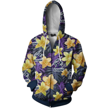 Load image into Gallery viewer, Melbourne Storm NRL Zip Hoodie Jacket