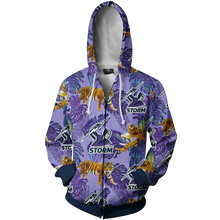 Load image into Gallery viewer, Melbourne Storm NRL Zip Hoodie Jacket