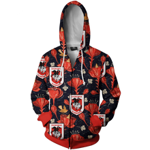 Load image into Gallery viewer, St. George Illawarra Dragons NRL Zip Hoodie Jacket