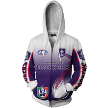 Load image into Gallery viewer, Fremantle Football Club AFL Zip Hoodie Jacket