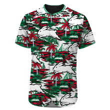 Load image into Gallery viewer, South Sydney Rabbitohs NRL National Rugby League Baseball Jersey T-Shirt Print Full 3D Hawaiian