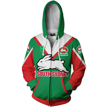 Load image into Gallery viewer, South Sydney Rabbitohs NRL Zip Hoodie Jacket