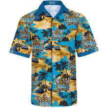 Load image into Gallery viewer, Gold Coast Titans Tommy Bahama Team Logo Emfielder Polo Shirt - Hawaiian Shirt