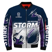 Load image into Gallery viewer, Melbourne Storm NRL Zip Hoodie Jacket